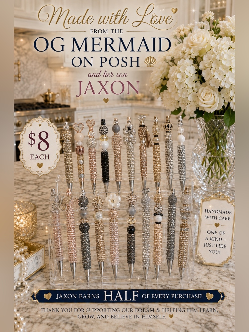 Glam Pens or stylus, makeup brushes, bookmarks, garden 🪴 & garden stakes,🧜‍♀️💕 - Picture 3 of 6